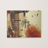 Herbstgarten und Schaukel Puzzle (Horizontal)