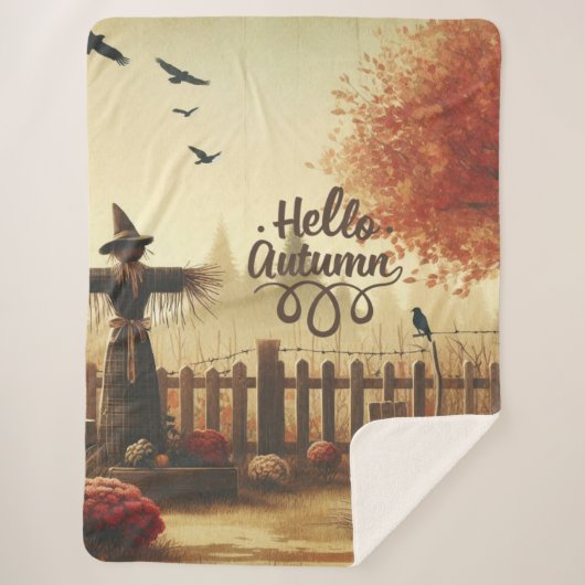 Herbstgarten und Schaukel Sherpadecke (Vorderseite)
