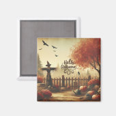 Herbstgarten & Vogelscheuche Magnet (Vorderseite/Rückseite)