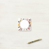 Herbstgarten Wasserfarbe Personalisiert Post-it Klebezettel (Auf Schreibtisch)