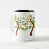 Herbstgarten Zweifarbige Tasse (Vorderseite Links)