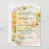 Herbstgartenhochzeit Einladung (Vorderseite)