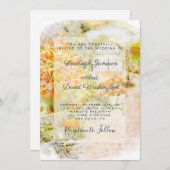 Herbstgartenhochzeit Einladung (Vorne/Hinten)