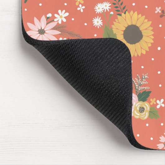 Herbstgartenmuster Mousepad (Ecke)