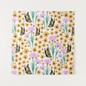 Herbstgartenmuster Wandteppich (Vorderseite)