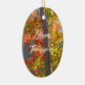 Herbstgeachteter Erntedank Keramik Ornament (Rechts)