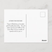 Herbstgebirge Herbstlaube Vintage Natur Postkarte (Rückseite)