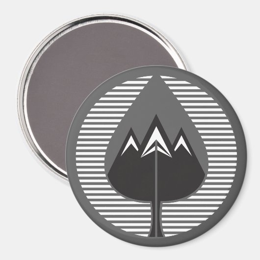 Herbstgebirge Magnet (Vorderseite/Rückseite)