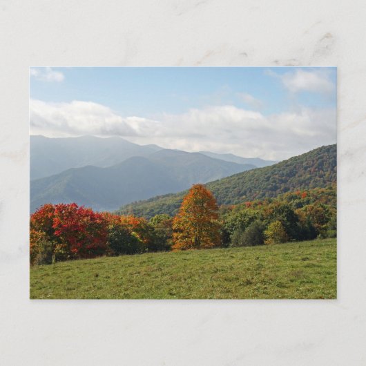 Herbstgebirge Postkarte (Vorderseite)