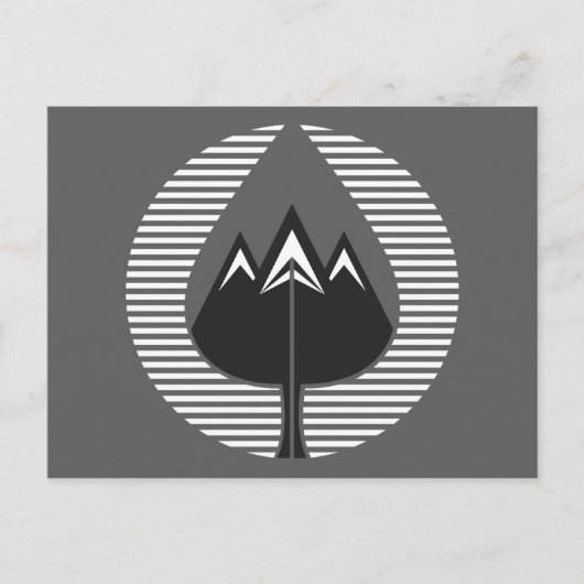 Herbstgebirge Postkarte (Vorderseite)