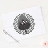 Herbstgebirge Runder Aufkleber (Umschlag)