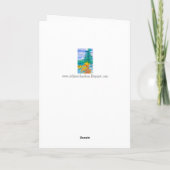 Herbstgebirge See Happy Birthday Brother Karte (Rückseite)