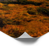 Herbstgebirge und Nebel im Tal Poster (Ecke)