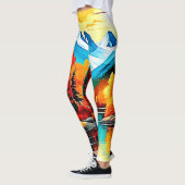 Herbstgebirgslandschaft Leggings (Links)