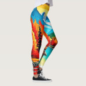 Herbstgebirgslandschaft Leggings (Rechts)