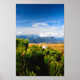 Herbstgebirgslandschaft Poster