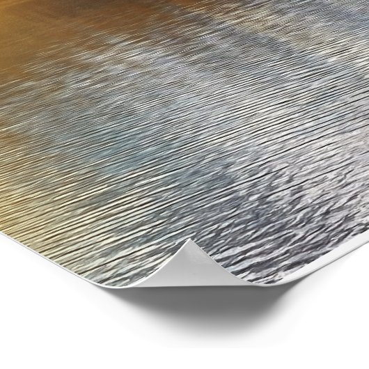 Herbstgebirgslandschaft Poster (Ecke)