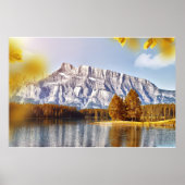 Herbstgebirgslandschaft Poster (Vorne)