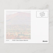 Herbstgebirgslandschaft Postkarte (Rückseite)