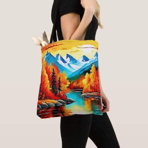 Herbstgebirgslandschaft Tasche