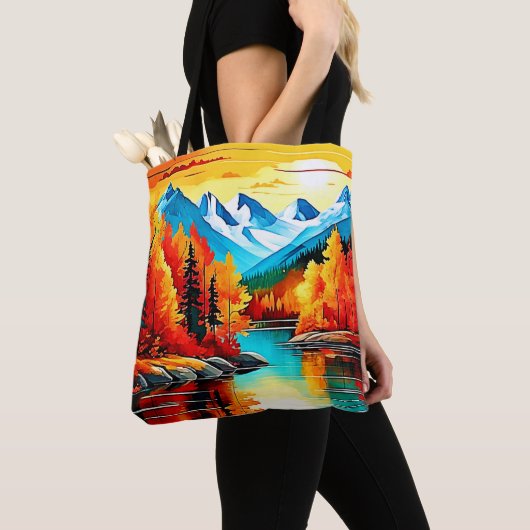 Herbstgebirgslandschaft Tasche (Von Nahem)