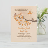 Herbstgeburteinladung Einladung (Stehend Vorderseite)