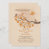 Herbstgeburteinladung Einladung (Vorne/Hinten)