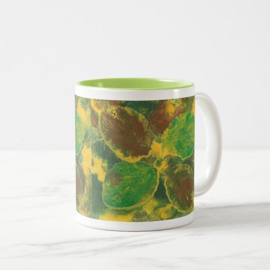 Herbstgeburten Blätter fallen Tasse (VorderseiteRechts)