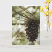 HerbstGeburtstagskarte Karte (Gelbe Blume)