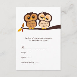 Herbstgedankenhochzeit RSVP Karte