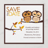 Herbstgedankenhochzeit Save The Date (Vorderseite)