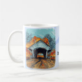 Herbstgedeckte Brücke Kaffeetasse (Links)