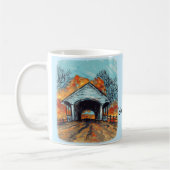 Herbstgedeckte Brücke Kaffeetasse (Links)