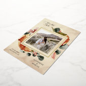 Herbstgefühl Save the Date elegant Folieneinladung (Gedreht)