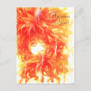 Herbstgeist Postkarte