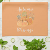 Herbstgeist Reicher Kürbisgewürz Herbstliche Segnu Geschirrtuch (Gefaltet)