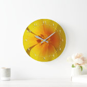 Herbstgelb Große Wanduhr (Zuhause)