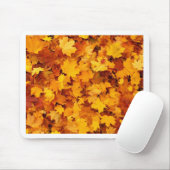 Herbstgelbe Ahornblätter Mousepad (Mit Mouse)