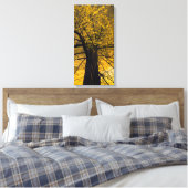Herbstgelbe Baum-Malerei Leinwanddruck (Insitu (Schlafzimmer))