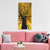 Herbstgelbe Baum-Malerei Leinwanddruck (Insitu (Wohnzimmer))