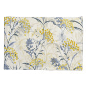 Herbstgelbe Beeren Blätter, farblos nahtlos. Kissenbezug (Rückseite)