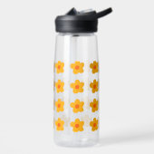 Herbstgelbe Blumen Trinkflasche (Links)