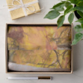 Herbstgelbe Sketch Kunstwald Blätter Birch Tree Seidenpapier (Geschenk)