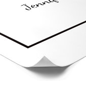 Herbstgelbe Sonnenblume Rustikale Brauerei Poster (Ecke)