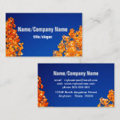 Herbstgelbe Visitenkarte (Vorne/Hinten)