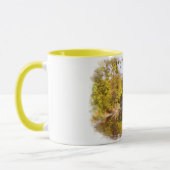 Herbstgelber Park Reflektion Farbe Tasse (Links)
