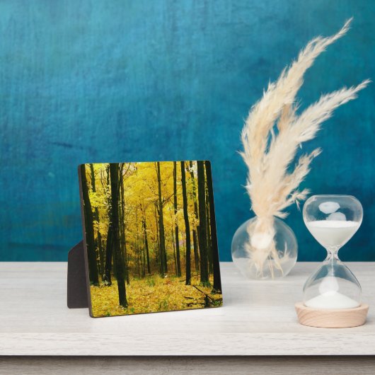 Herbstgelbwald Fotoplatte (InSitu)