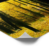 Herbstgelbwald Poster (Ecke)