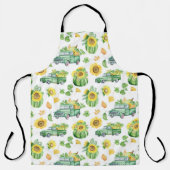 Herbstgemüse und Vintage Lastkraftwagen Schürze (Vorderseite)