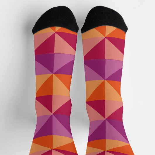 Herbstgeometrie Socken (Oben)